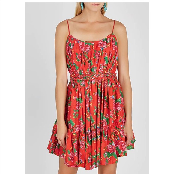 Rhode - Nala Printed Cotton Mini Dress - Size S - Picture 4 of 6